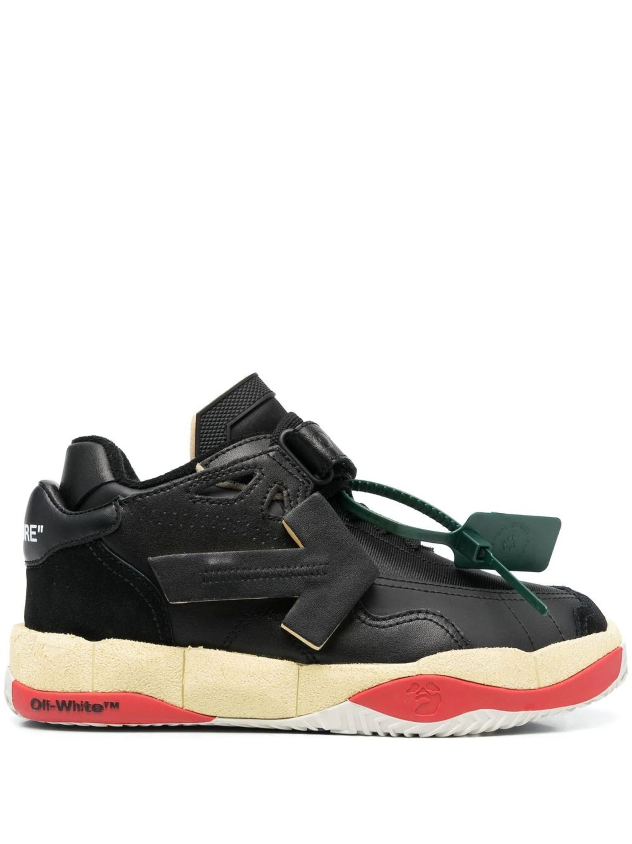 Off-White o1rshd DUP Low Top Puzzle Couture in Black Size US 8 / EU 41 - 1 Thumbnail