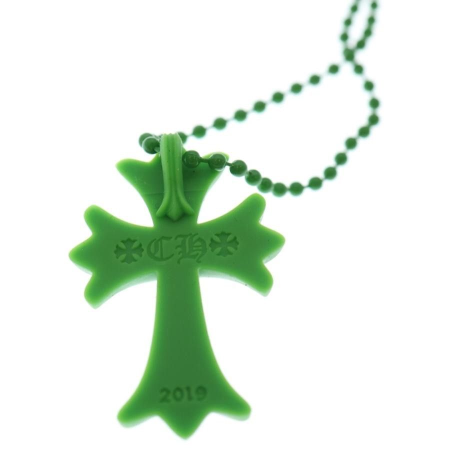 Chrome Hearts Chrome Hearts Rubber Cross Green Pendant Charm Necklace Size ONE SIZE - 3 Thumbnail