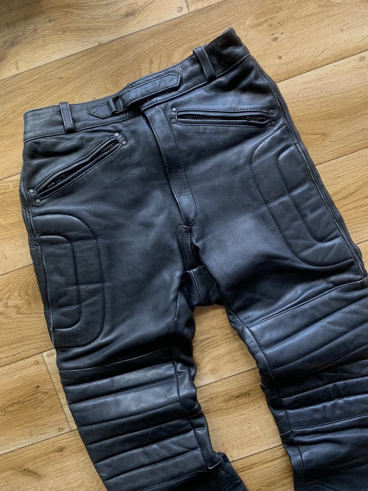 Leather × Vintage Vintage Leather Pants Y2k Style Size US 28 / EU 44 - 2 Thumbnail