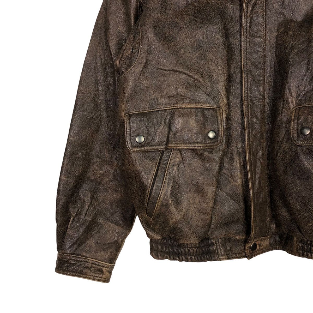 Japanese Brand 🔥VINTAGE LEATHER JACKET UNBRANDED JAPAN ISSEY MIYAKE Size US M / EU 48-50 / 2 - 6 Thumbnail