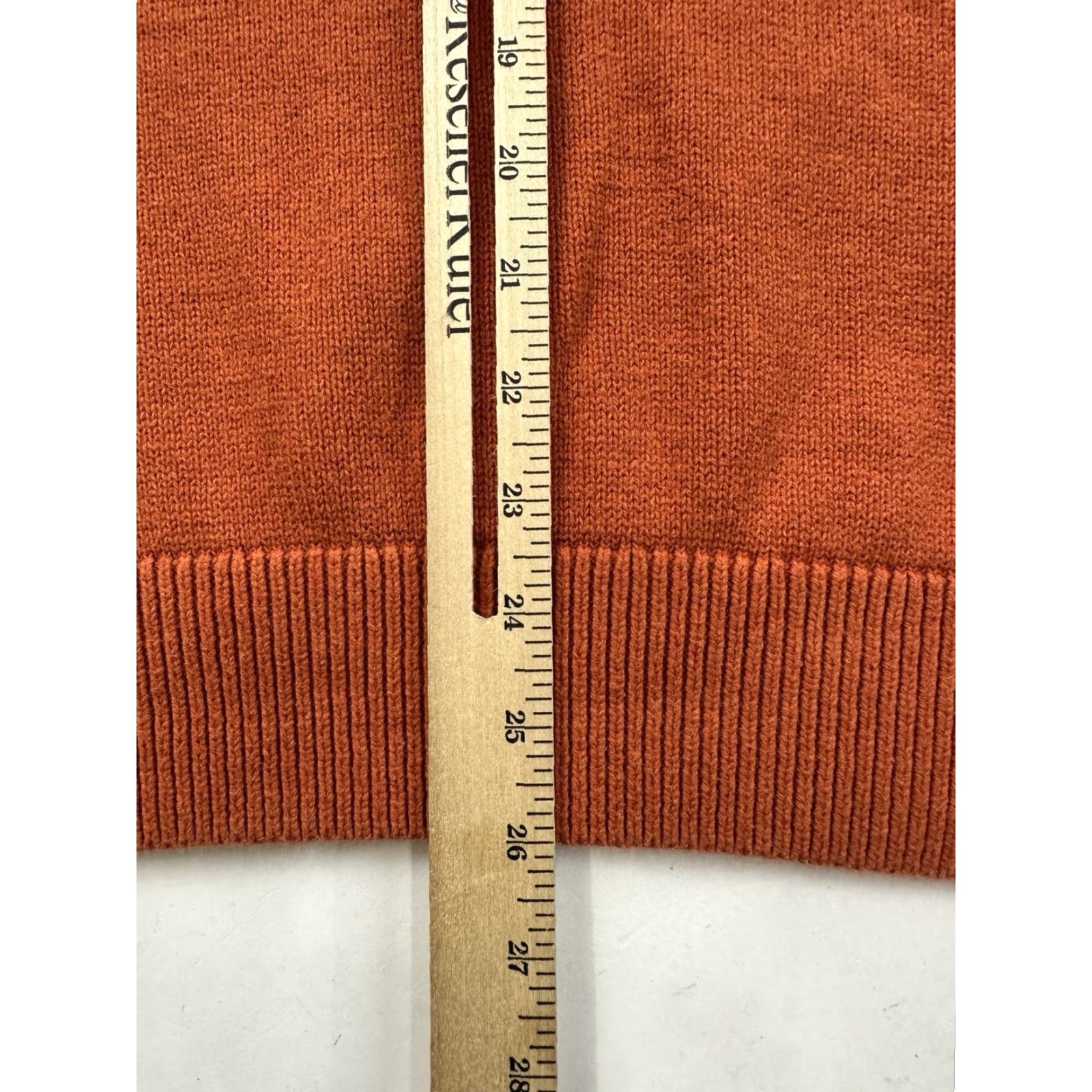 Banana Republic Banana Republic Sweater Mens Large Orange Mock Neck Knit Button Pullover Size US L / EU 52-54 / 3 - 6 Thumbnail