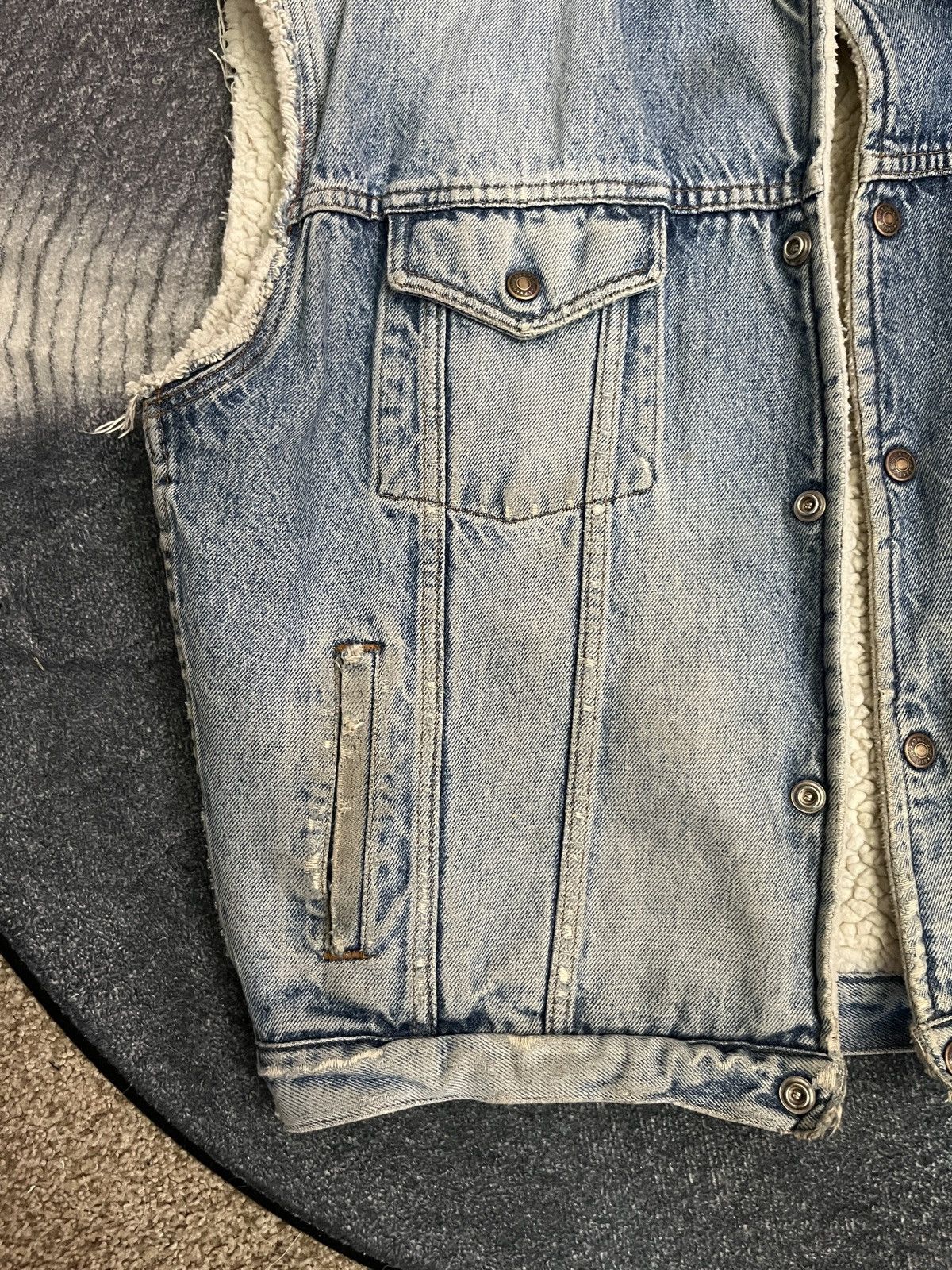 Levi's × Vintage Vintage Denim Jacket Vest Size US L / EU 52-54 / 3 - 2 Thumbnail