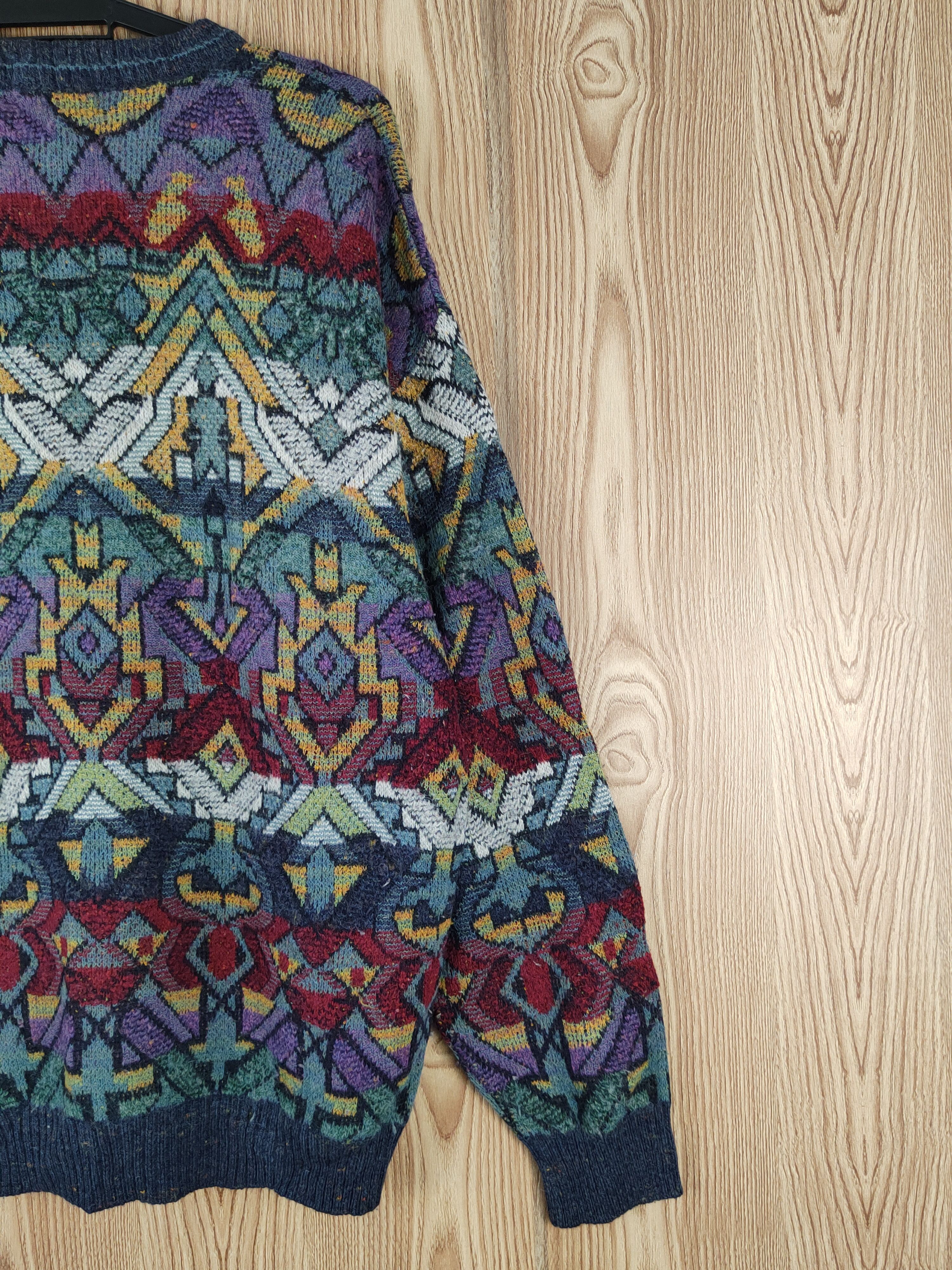 Japanese Brand College Mix Color art Knitwear Sweatshirts #W160 Size US L / EU 52-54 / 3 - 10 Thumbnail