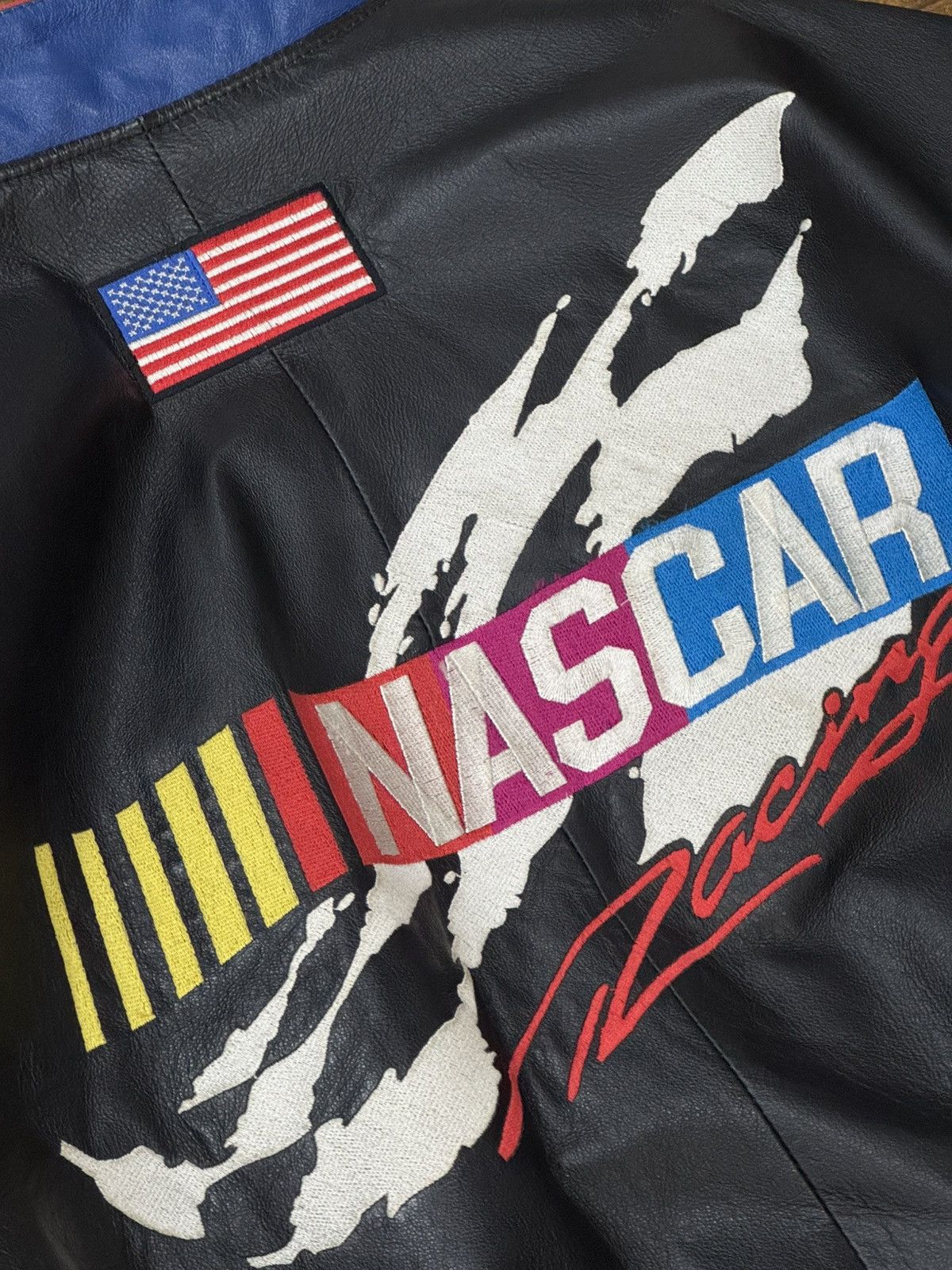 Chase Authentics Chase Authentics NASCAR Leather Jacket Embroidered Logo 1999 Size US XL / EU 56 / 4 - 14 Thumbnail