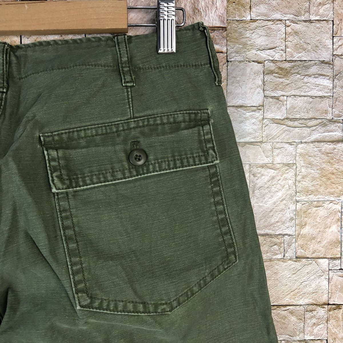 Japanese Brand Back Number Green cargo Pants #A1023 Size US 28 / EU 44 - 15 Thumbnail