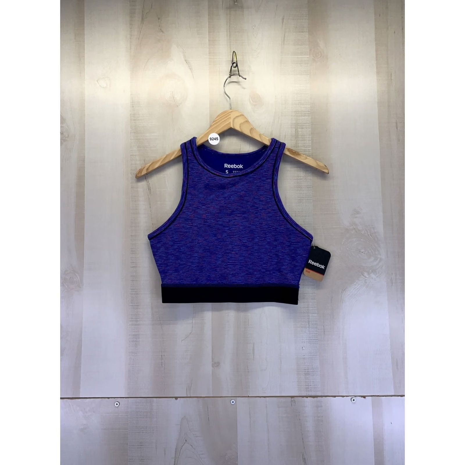 Reebok Reebok Sports Bra Womens Small High Neck Low Support Cotton NWT-9245 Size ONE SIZE - 2 Thumbnail
