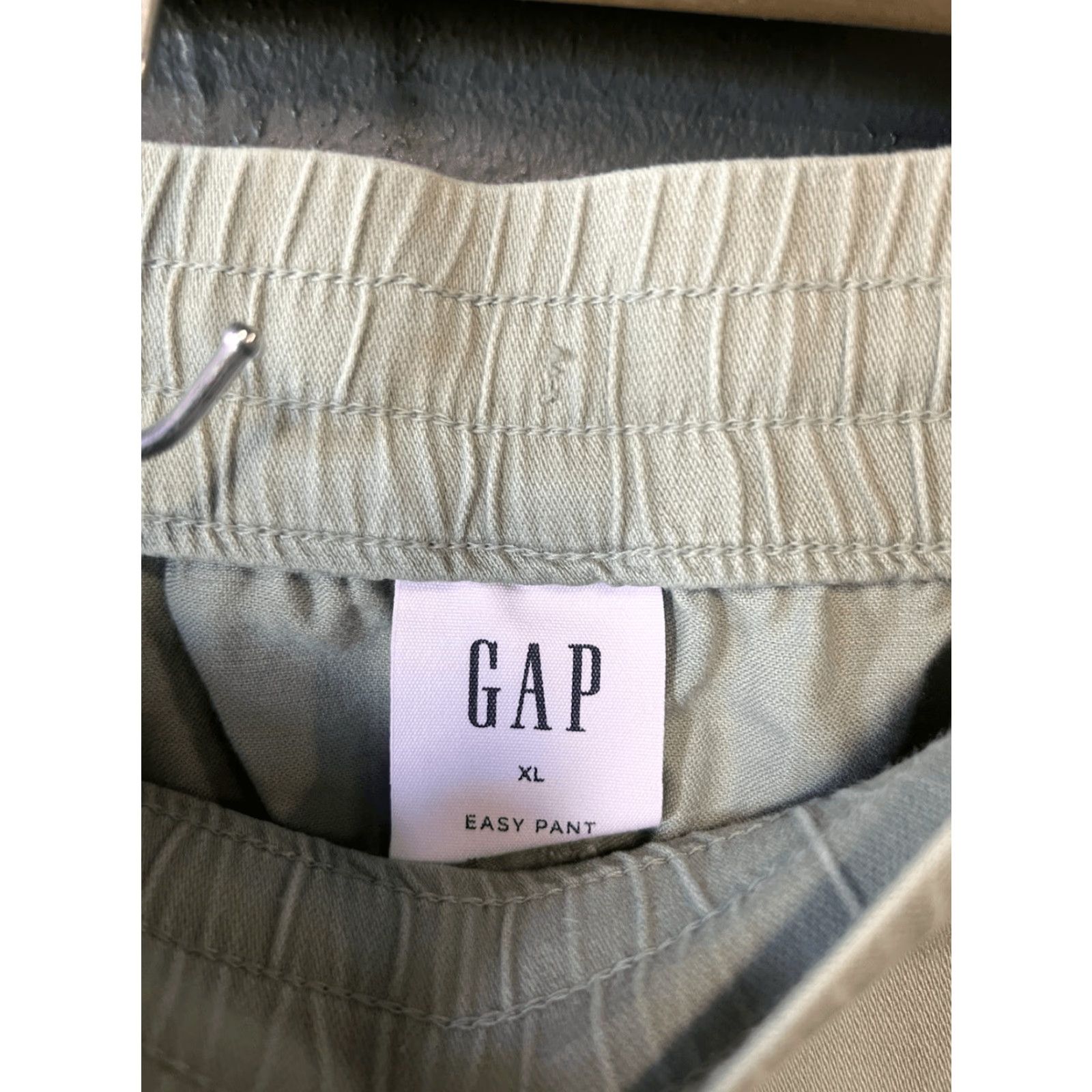 Gap Gap Womens Easy Pant Cropped Light Green XL Drawstring Pants Size 40" / US 18 - 3 Thumbnail