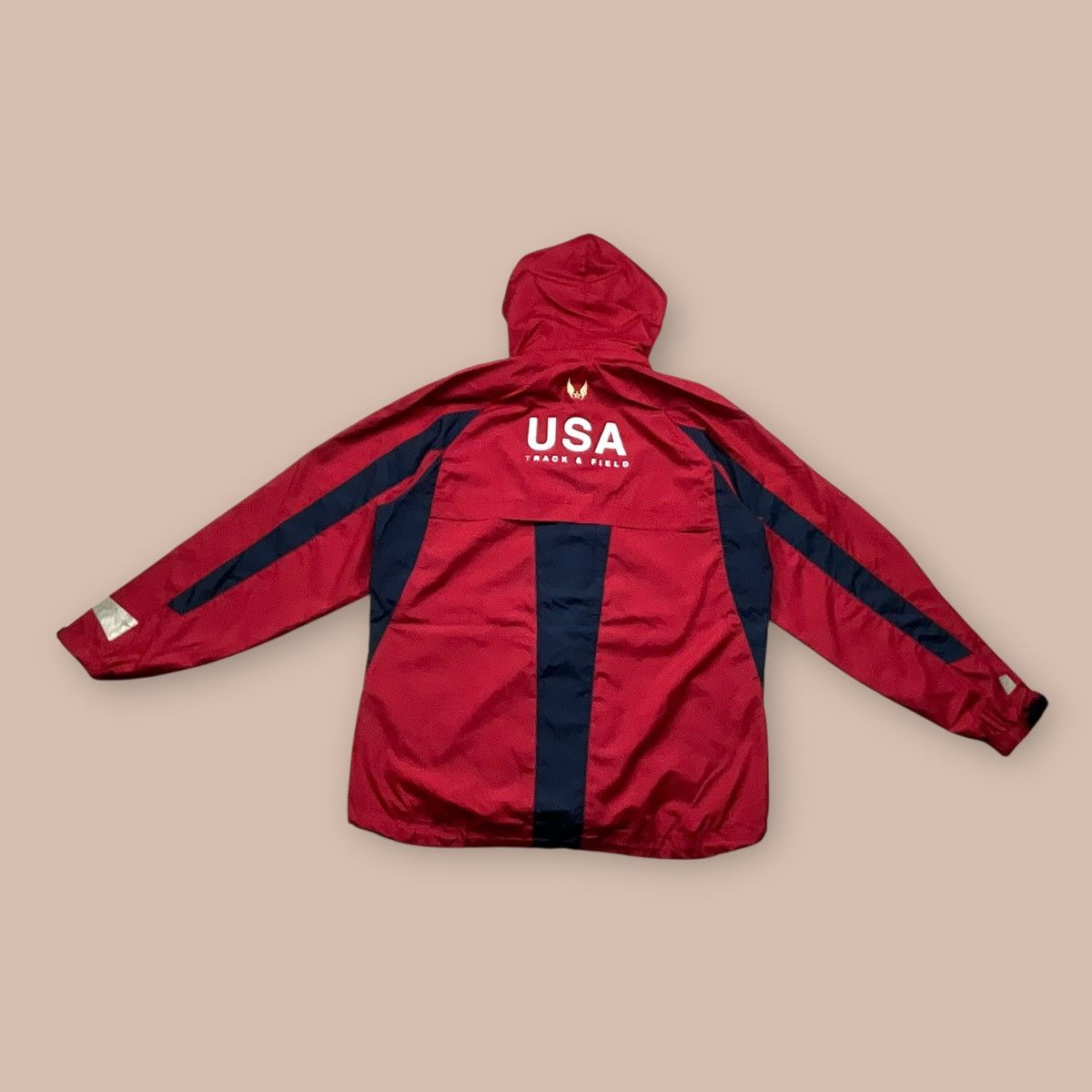 Nike Nike Windbreaker USA Track&Field Y2K Olympic Red Jacket Size US L / EU 52-54 / 3 - 4 Thumbnail