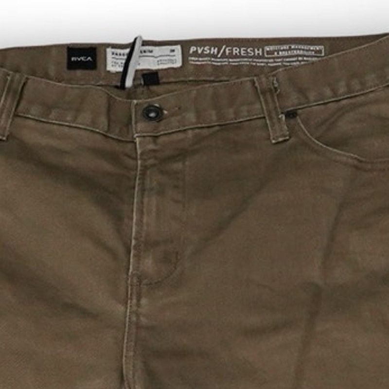RVCA RVCA The Regulars Brown Moisture Wicking Denim Jeans 38x33 Size US 38 / EU 54 - 3 Thumbnail