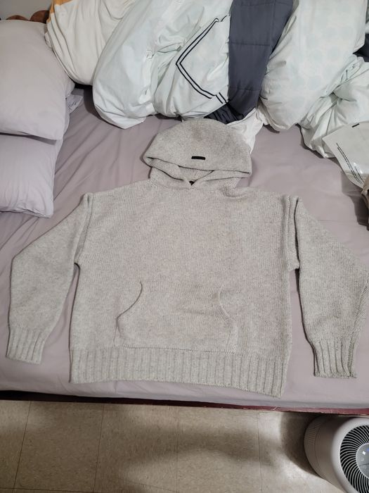 Fear of God Heavy Wool Knit Hoodie 7th Seventh Collection Light