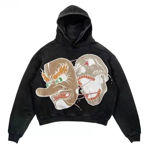 Japanese Brand Kusuno x Chie Black Vintage Pynk Y2k Gothic Hoodie Size US M / EU 48-50 / 2 - 4 Thumbnail