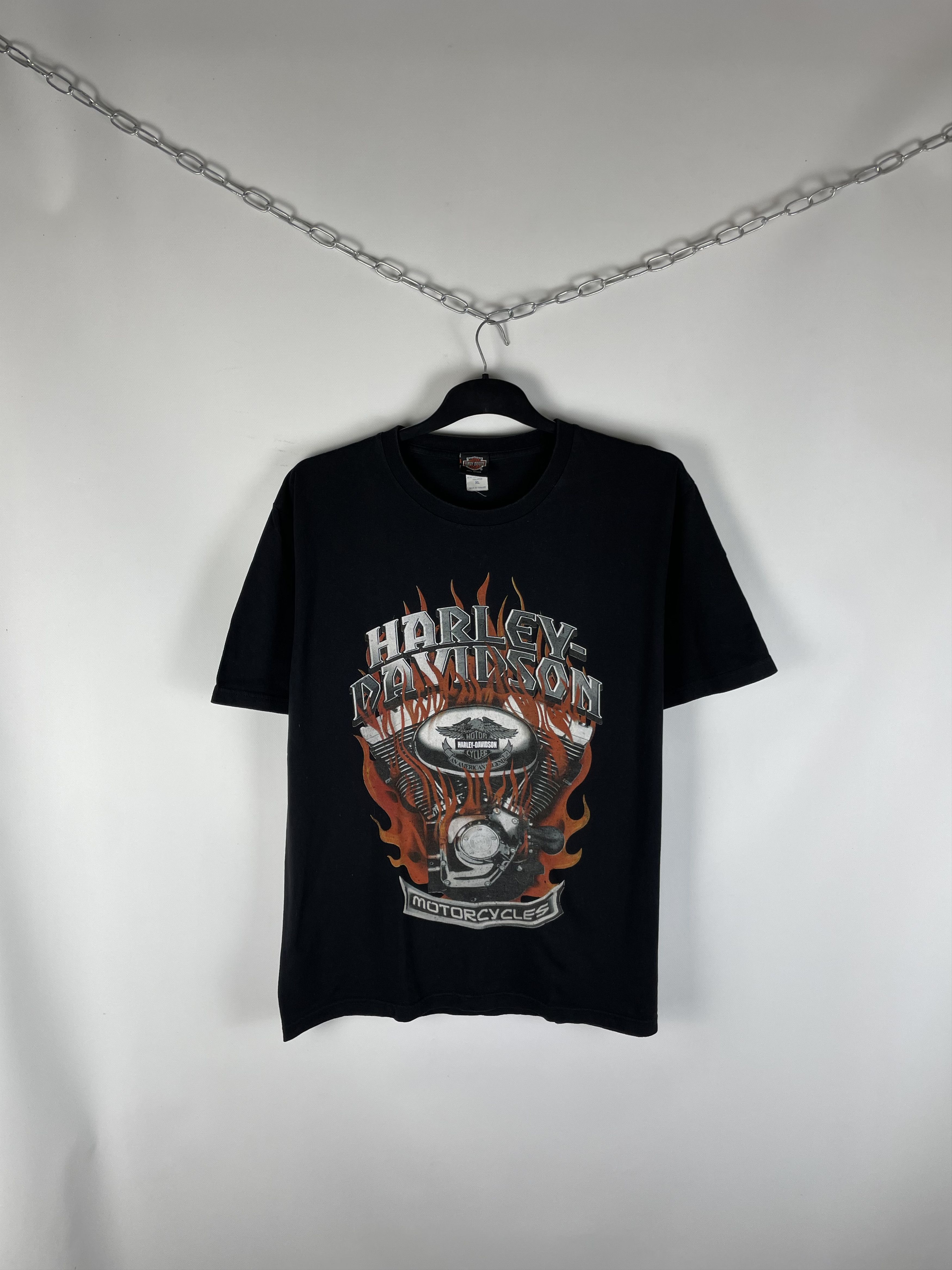 Harley Davidson Vintage HARLEY DAVIDSON Tee Graphic T Shirt Size US XL / EU 56 / 4 - 1 Thumbnail