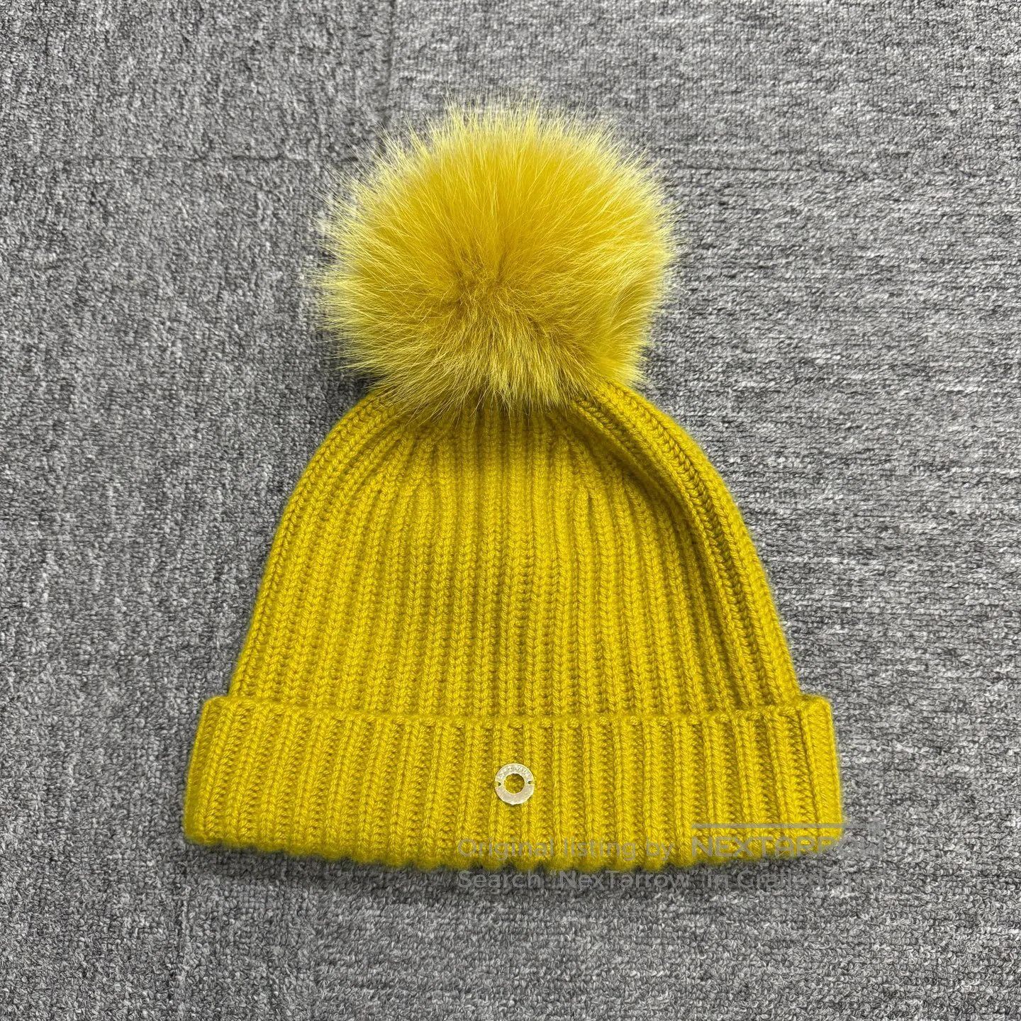 Loro Piana LORO PIANA Fox fur ornament; cashmere knit hat| Size ONE SIZE - 2 Thumbnail