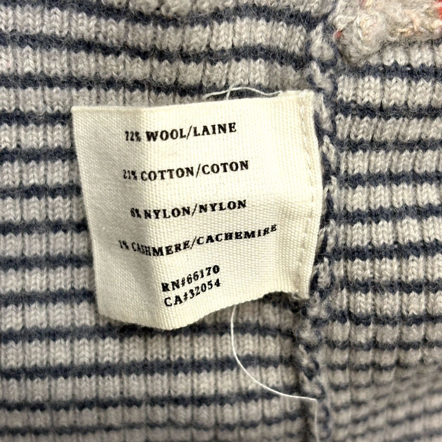 Arrow VINTAGE Anthropologie Sparrow Open Cardigan Sweater Duster Gray Taupe Striped Pockets S Women Booth? Size S / US 4 / IT 40 - 5 Thumbnail