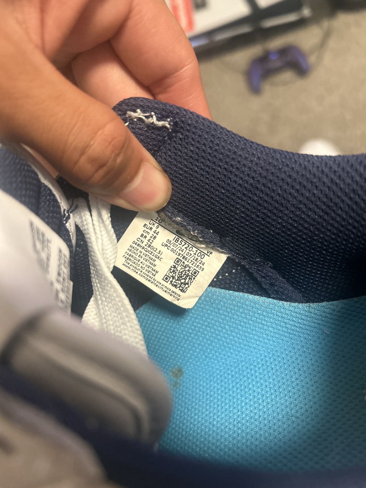 Nike Air Force 1 X Lil yachty “Concrete Boys White/Navy” (2024) Size US 10 / EU 43 - 6 Thumbnail