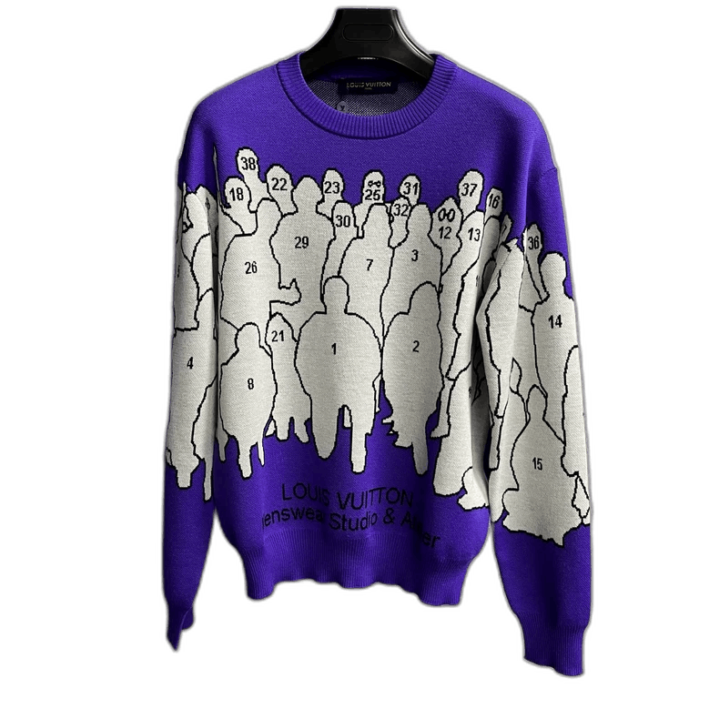 Louis Vuitton Louis Vuitton Purple Cartoon Graphic Sweater Size US XXL / EU 58 / 5 - 1 Thumbnail