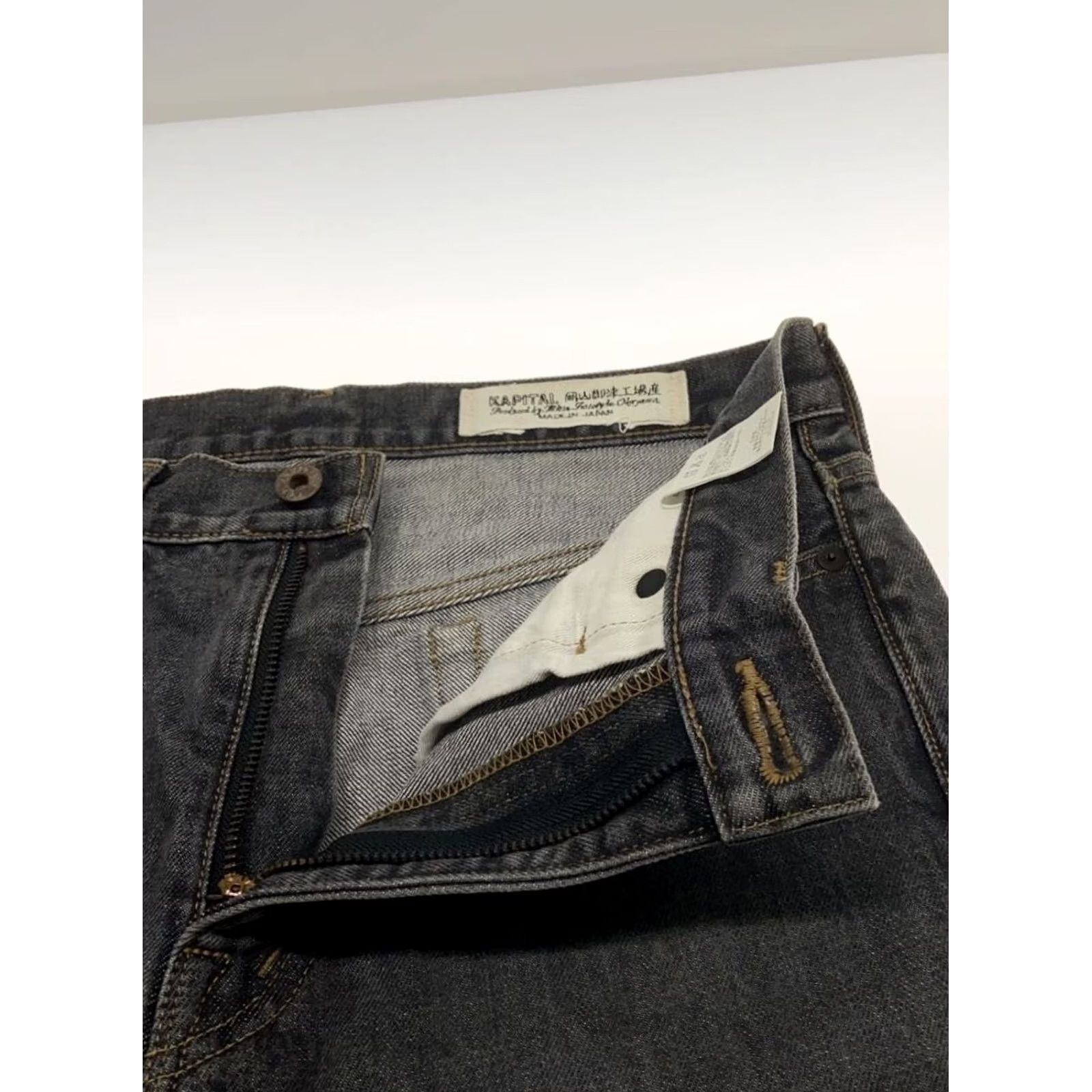 Kapital KAPITAL Mens Straight Jeans Size 32 Black Okanaya Denim Casual simple USED Size US 32 / EU 48 - 3 Thumbnail