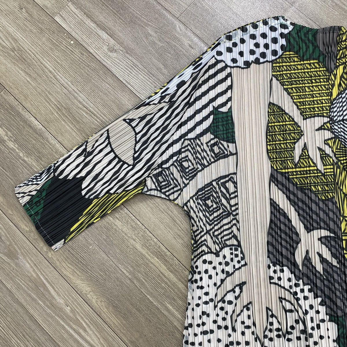 Japanese Brand 2000S Juns Pleats Please Issey Miyake Style Forest Wood Top Size M / US 6-8 / IT 42-44 - 3 Thumbnail