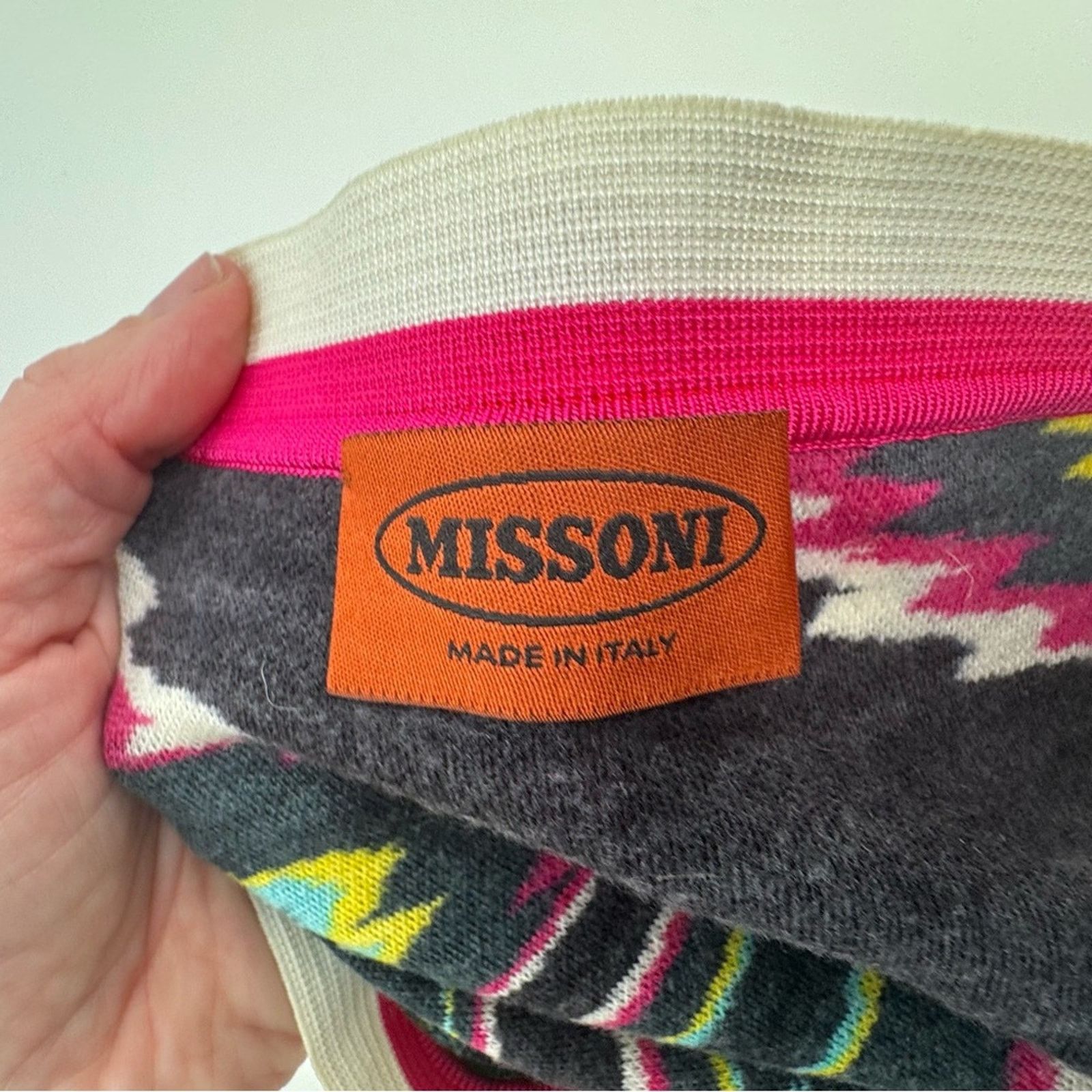 Missoni Missoni flame stitch set cotton top Size 10 Skirt Size 8 Size 30" / US 8 / IT 44 - 12 Thumbnail