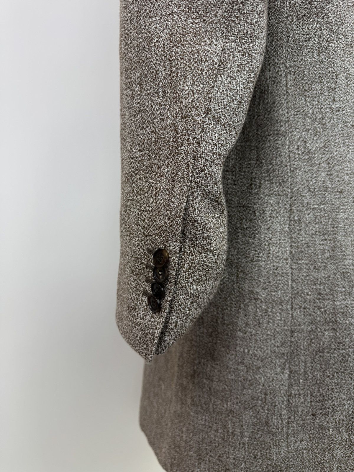 Suitsupply Suitsupply Linen Brown double-breasted coat Mens size 44L Size US XL / EU 56 / 4 - 8 Thumbnail