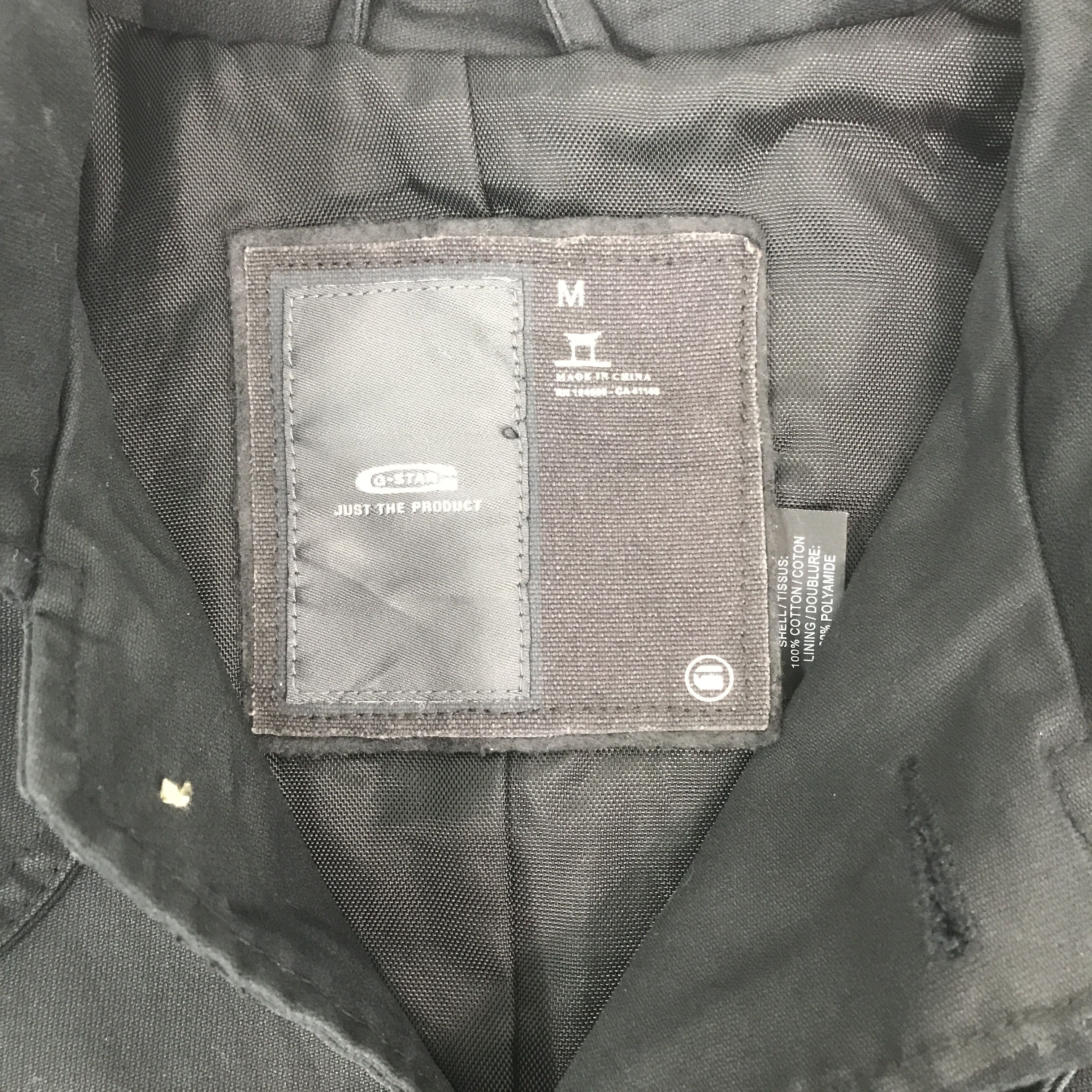 G-Star × Vintage G-star Raw japan Style Parkas Black button Denim Jacket Size US M / EU 48-50 / 2 - 8 Thumbnail
