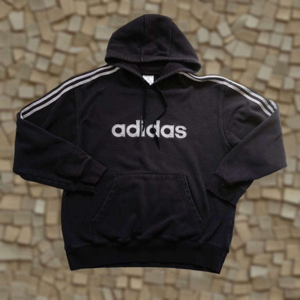 Adidas VINTAGE adidas VTG Y2K RETRO SPELL OUT ACTIVE BLACK SPELL OUT HOODIE SWEATSHIRT 2007 LG L Men Hoodie Size US L / EU 52-54 / 3 - 1 Thumbnail