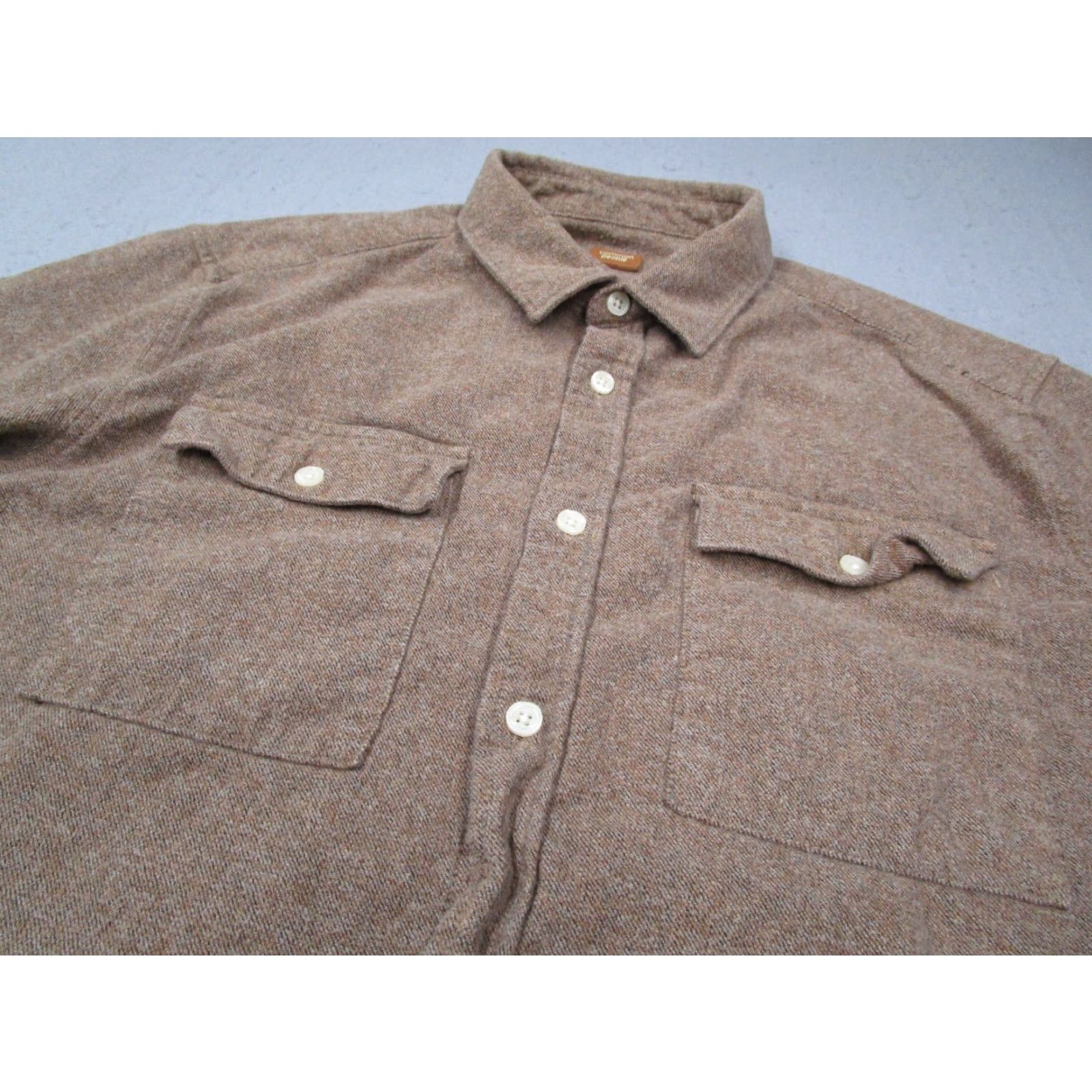Vintage Common People Brown Flannel Shirt Mens Medium Button-Up Long Sleeve Casual Travel Size US M / EU 48-50 / 2 - 2 Thumbnail