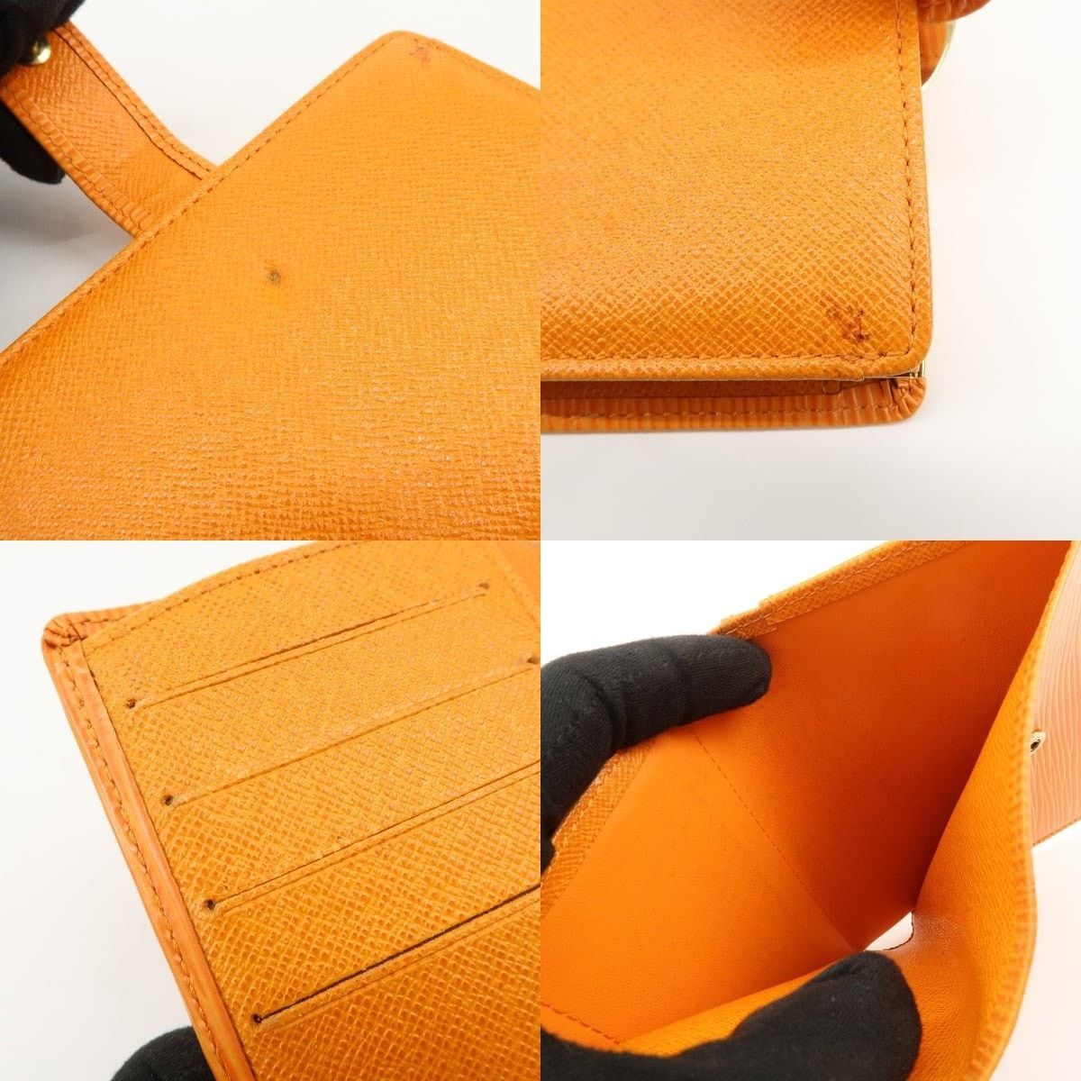 Louis Vuitton Louis Vuitton Epi Porte Monnaie Viennois Wallet Orange Size ONE SIZE - 7 Thumbnail