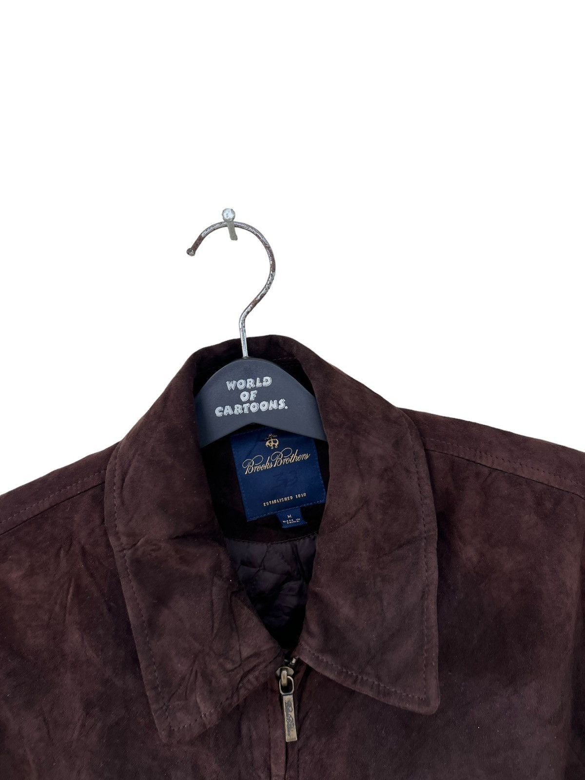 Brooks Brothers Vintage Brooks Brothers Dark Brown Suede Leather Jacket Size US M / EU 48-50 / 2 - 7 Thumbnail