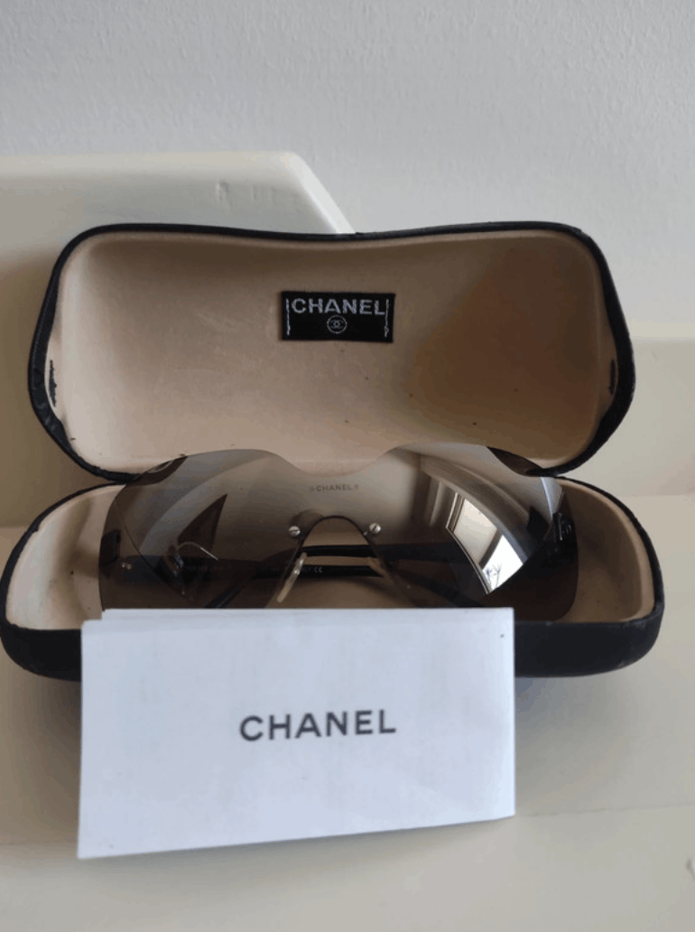 Chanel CHANEL Sunglasses Rimless Rhinestone Vintage 4017 Size ONE SIZE - 1 Thumbnail