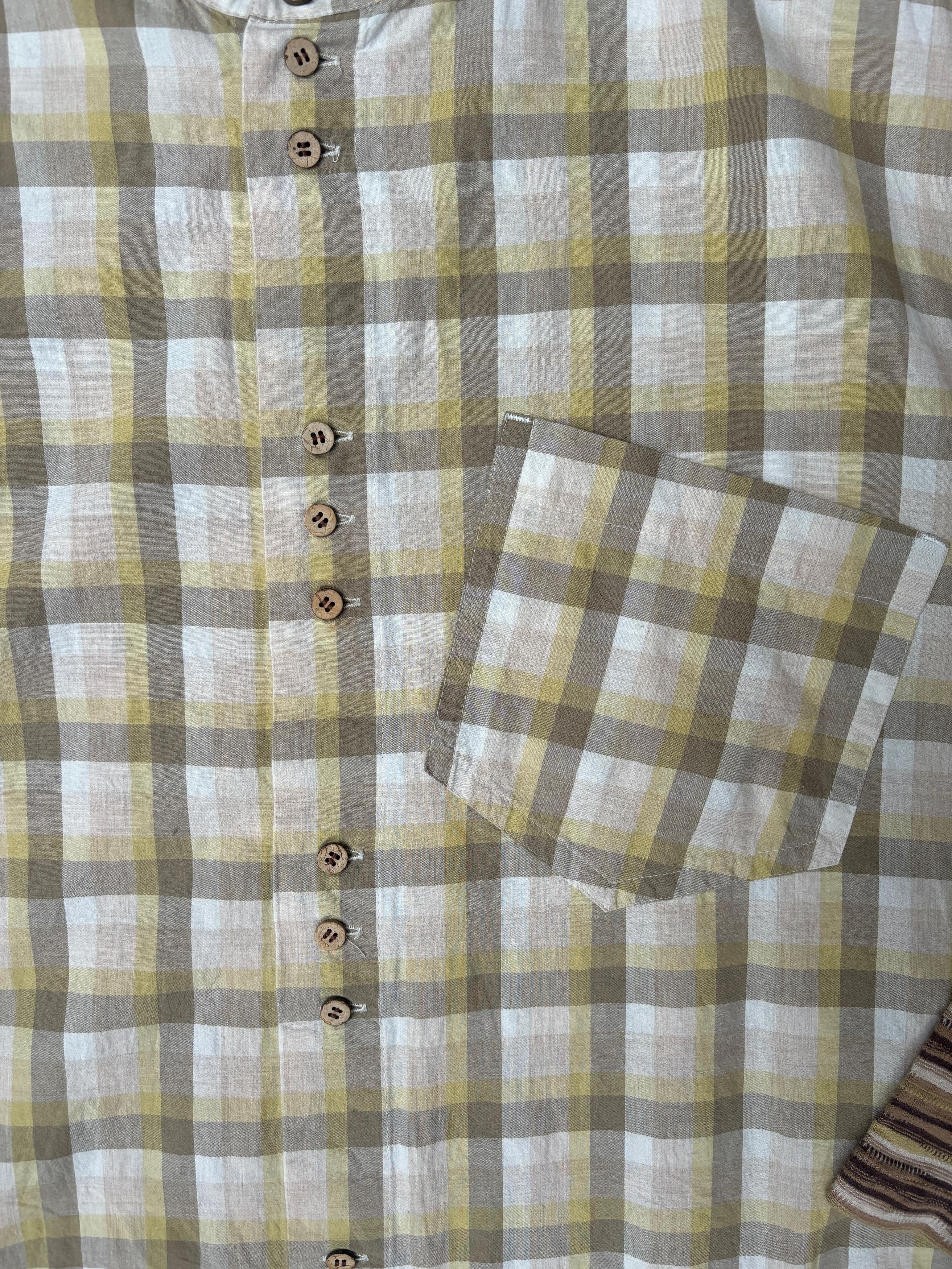 Hai Sporting Gear × Issey Miyake × Vintage Hai Sporting Gear Issey Miyake tunic blouse plaid check Size M / US 6-8 / IT 42-44 - 14 Thumbnail