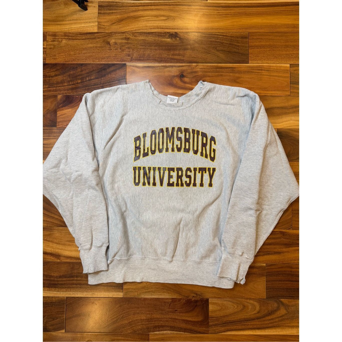 Vintage Size XXL - Vintage 1990s Distressed Bloomsburg University Sweatshirt Crewneck Size US XXL / EU 58 / 5 - 1 Thumbnail