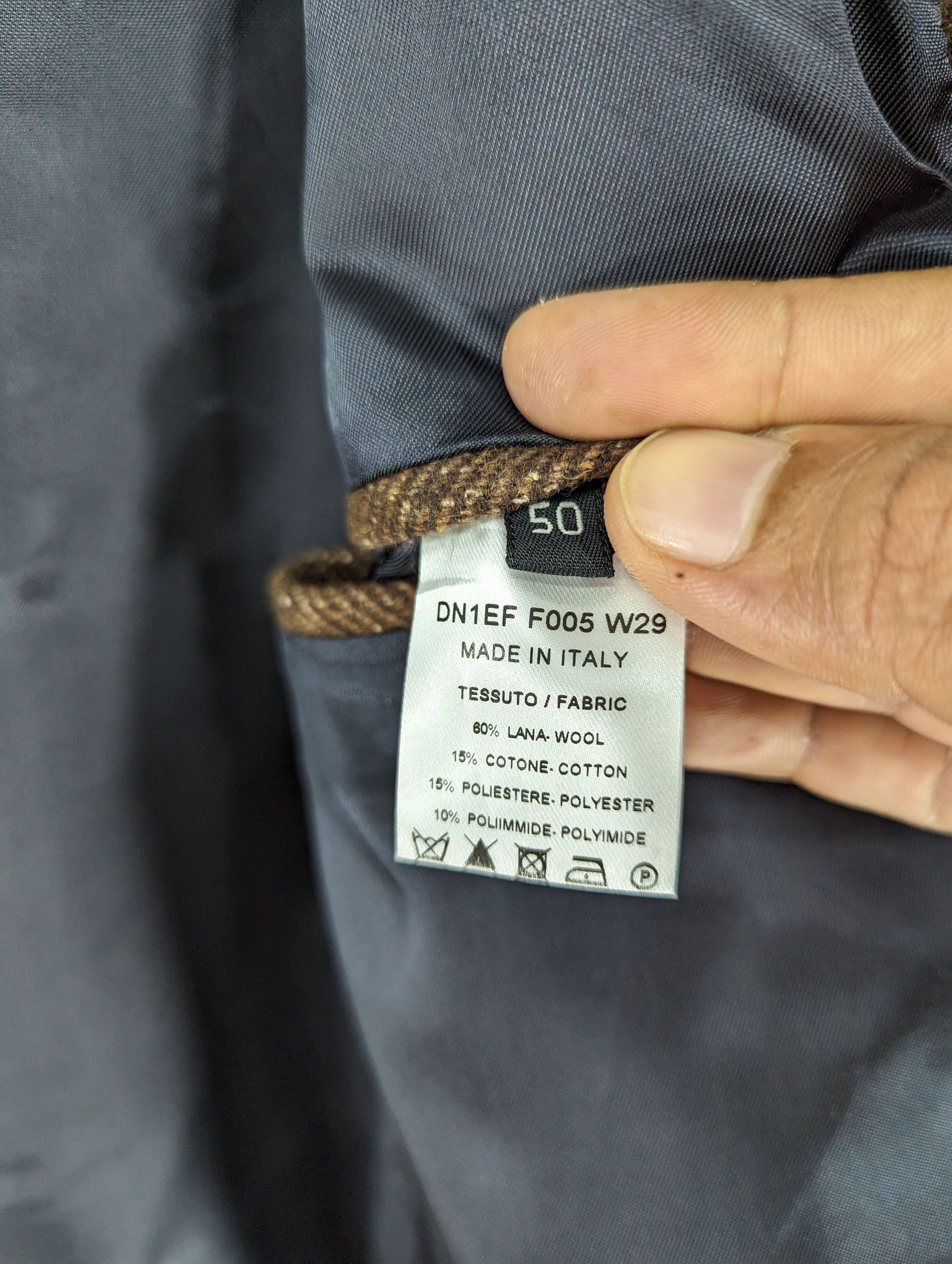 DAVID NAMAN David Naman Herringbone Wool Double Breasted Coat Jacket Size US M / EU 48-50 / 2 - 10 Thumbnail