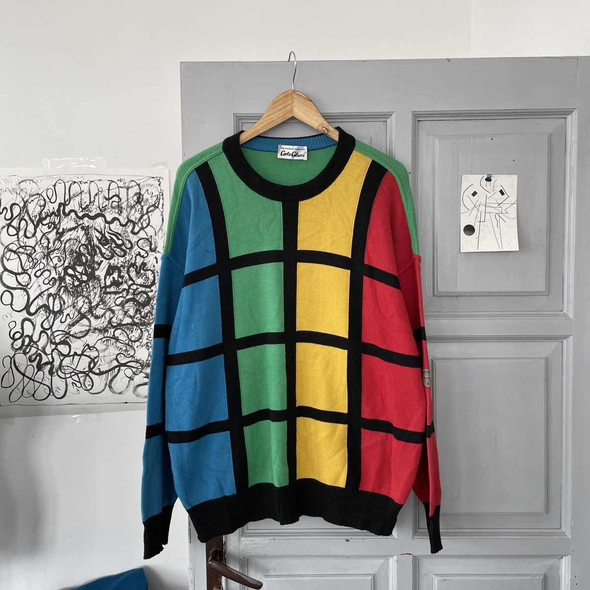 Carlo Colucci × Vintage Vintage Carlo Colucci sweatshirt jumper y2k Size US L / EU 52-54 / 3 - 2 Thumbnail