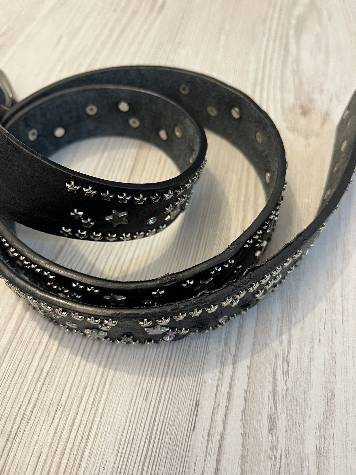 Hysteric Glamour × If Six Was Nine × Vintage Y2K Vintage Leather Belt BB Simon Style Size ONE SIZE - 3 Thumbnail