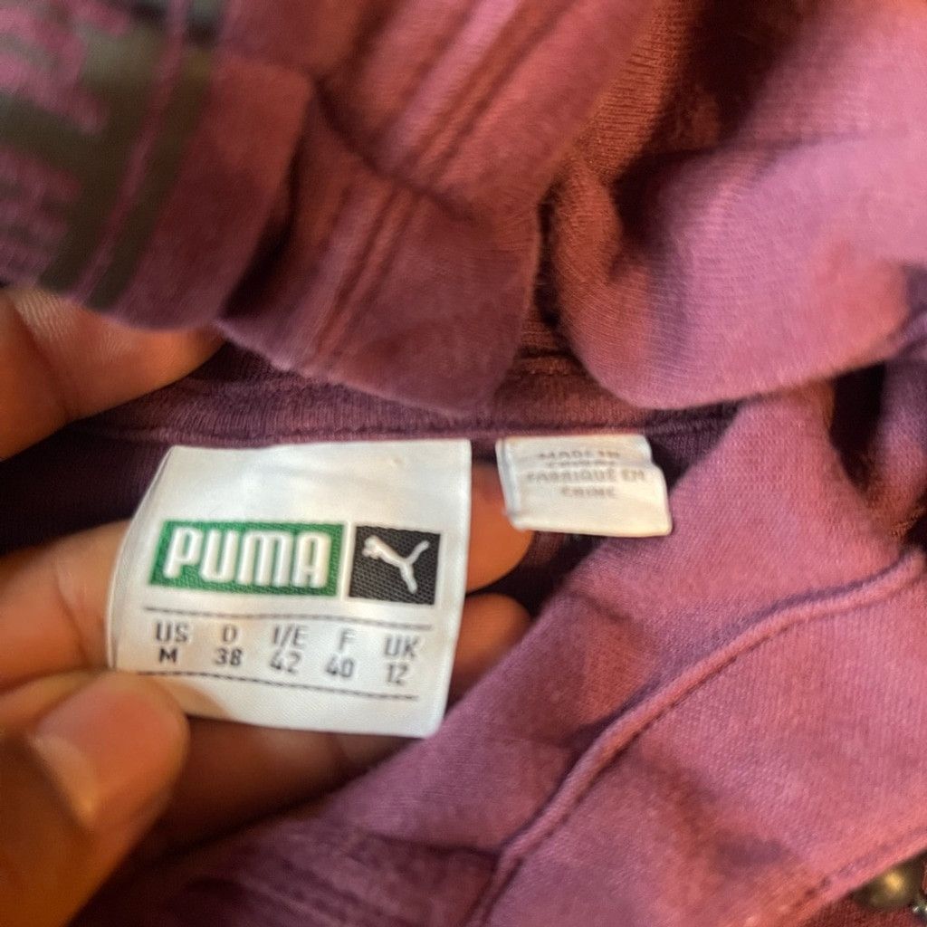 Puma Puma Purple Hoodie with Black Accents size M Size M / US 6-8 / IT 42-44 - 3 Thumbnail