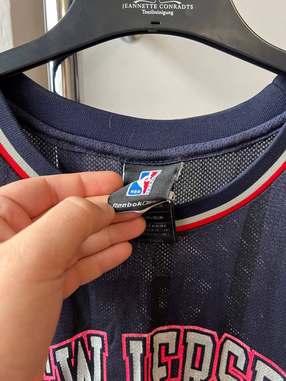 NBA VINTAGE NEW JERSEY NETS #15 CARTER REEBOK BASKETBALL JERSEY Size US L / EU 52-54 / 3 - 9 Thumbnail