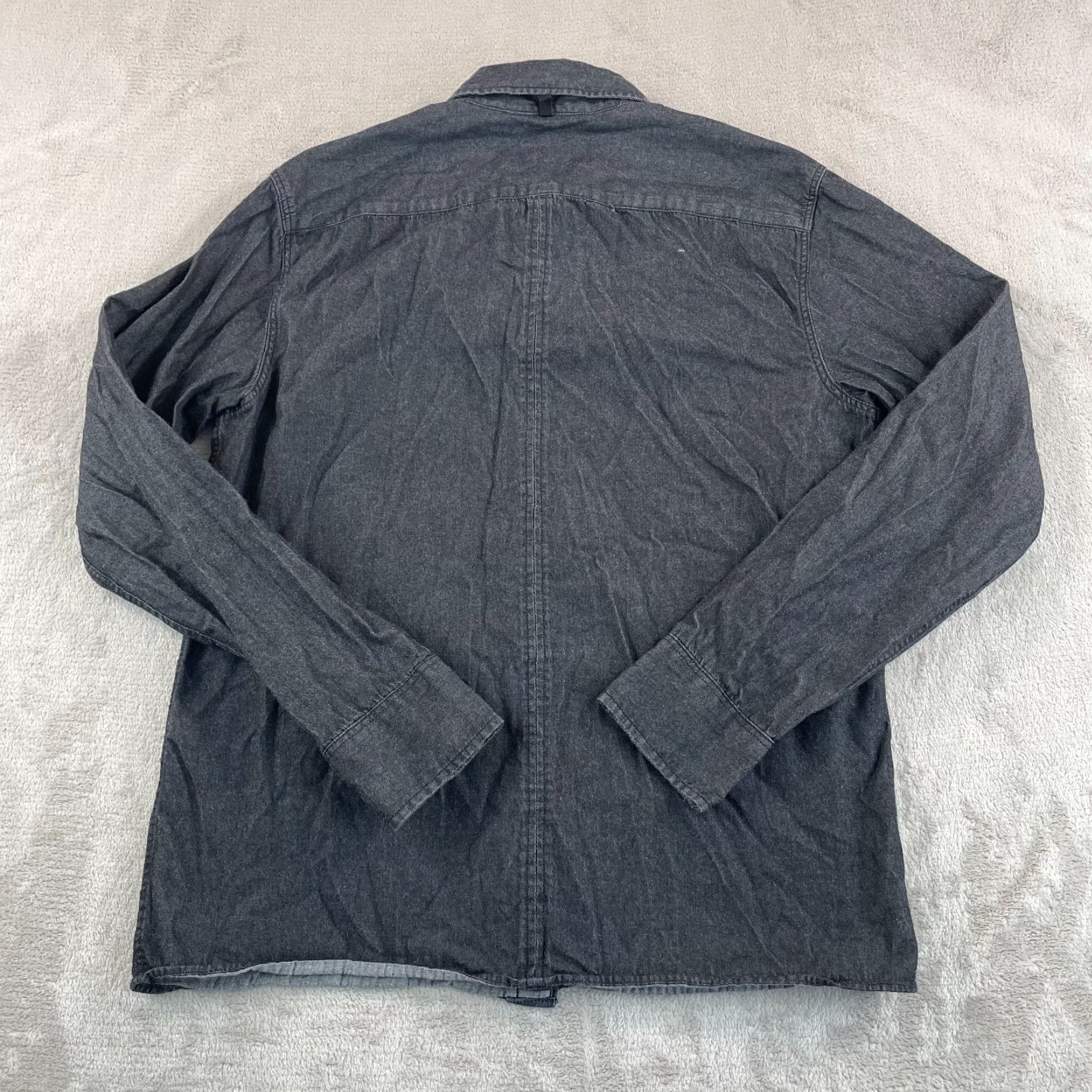 Rag & Bone rag & bone New York Fit 3 Denim Shirt Men Medium Black Oxford LS Button-Up Size US M / EU 48-50 / 2 - 4 Thumbnail