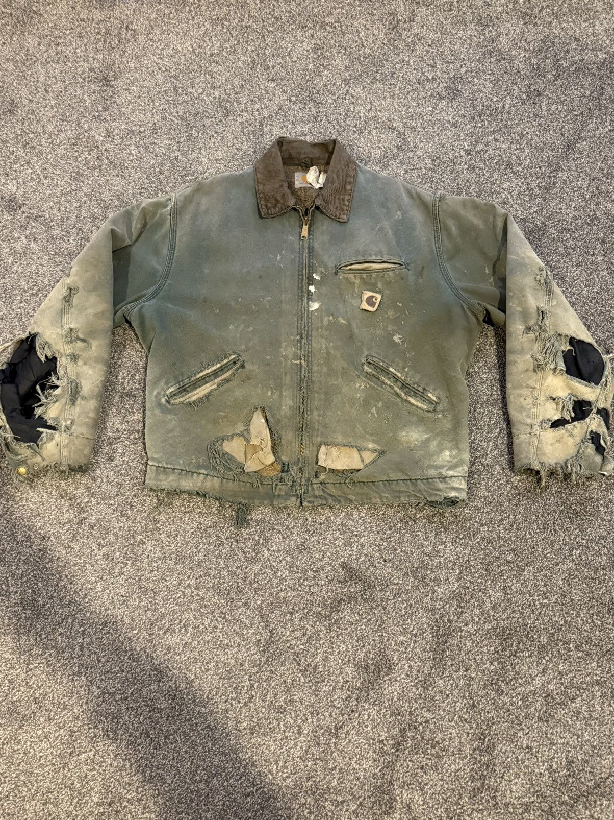Carhartt Vintage Carhartt Detroit Jacket J43 HTG Moss Green Large Size US L / EU 52-54 / 3 - 1 Thumbnail