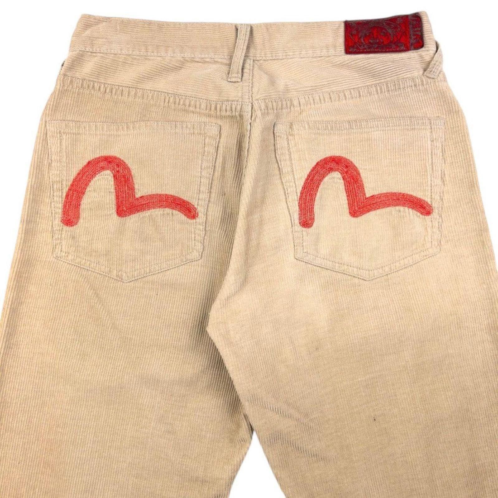 Evisu Vintage Evisu Double Gull Embroidered Corduroy Trousers W28 Size US 28 / EU 44 - 1 Thumbnail