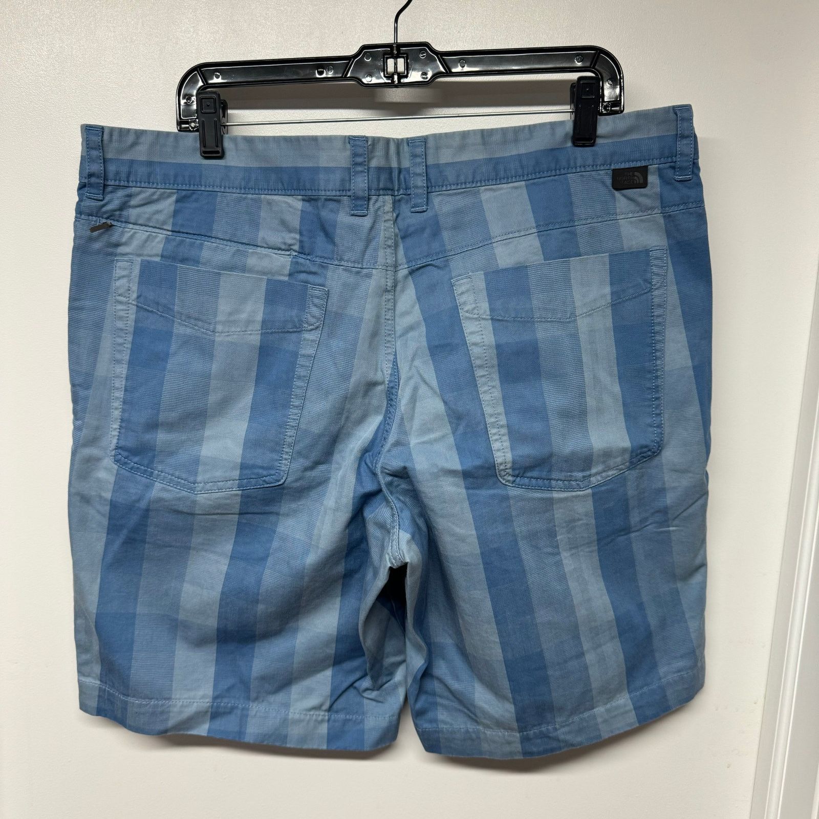The North Face North Face Men Blue Checkered Plaid Explore Short Stretch 38 Size US 38 / EU 54 - 2 Thumbnail