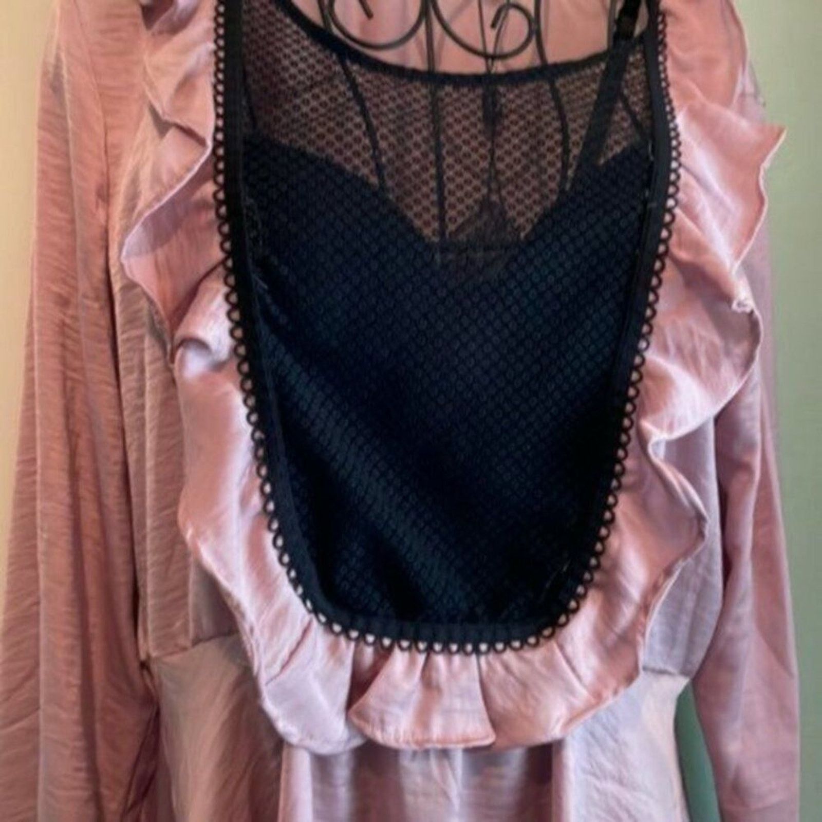For Love & Lemons For Love and Lemons Pastel Pink Dressing gown Pink L Size L / US 10 / IT 46 - 8 Thumbnail