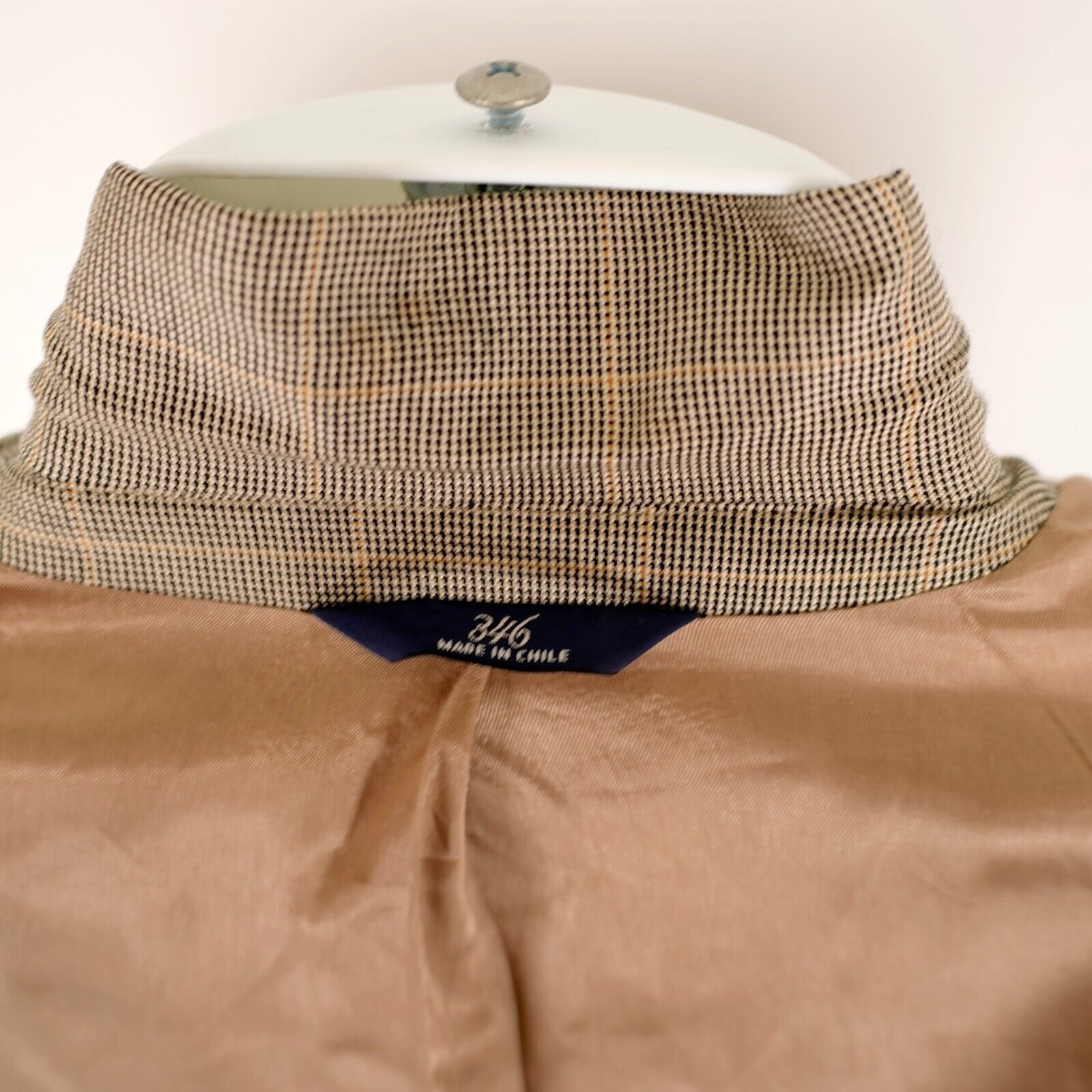 Brooks Brothers Brooks Brothers 346 Silk Wool 42R Tan Check W/ Yellow Window Size 42R - 12 Thumbnail