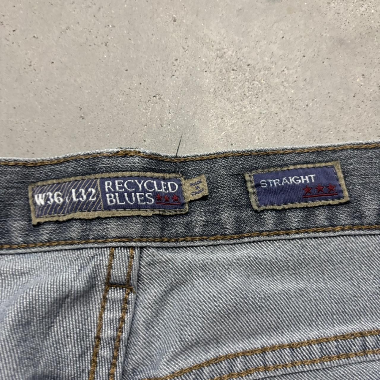 Japanese Brand × Vintage Crazy Vintage Y2K/2000s Grunge Faded Denim Wash Essential Denim Jeans! Size US 36 / EU 52 - 8 Thumbnail