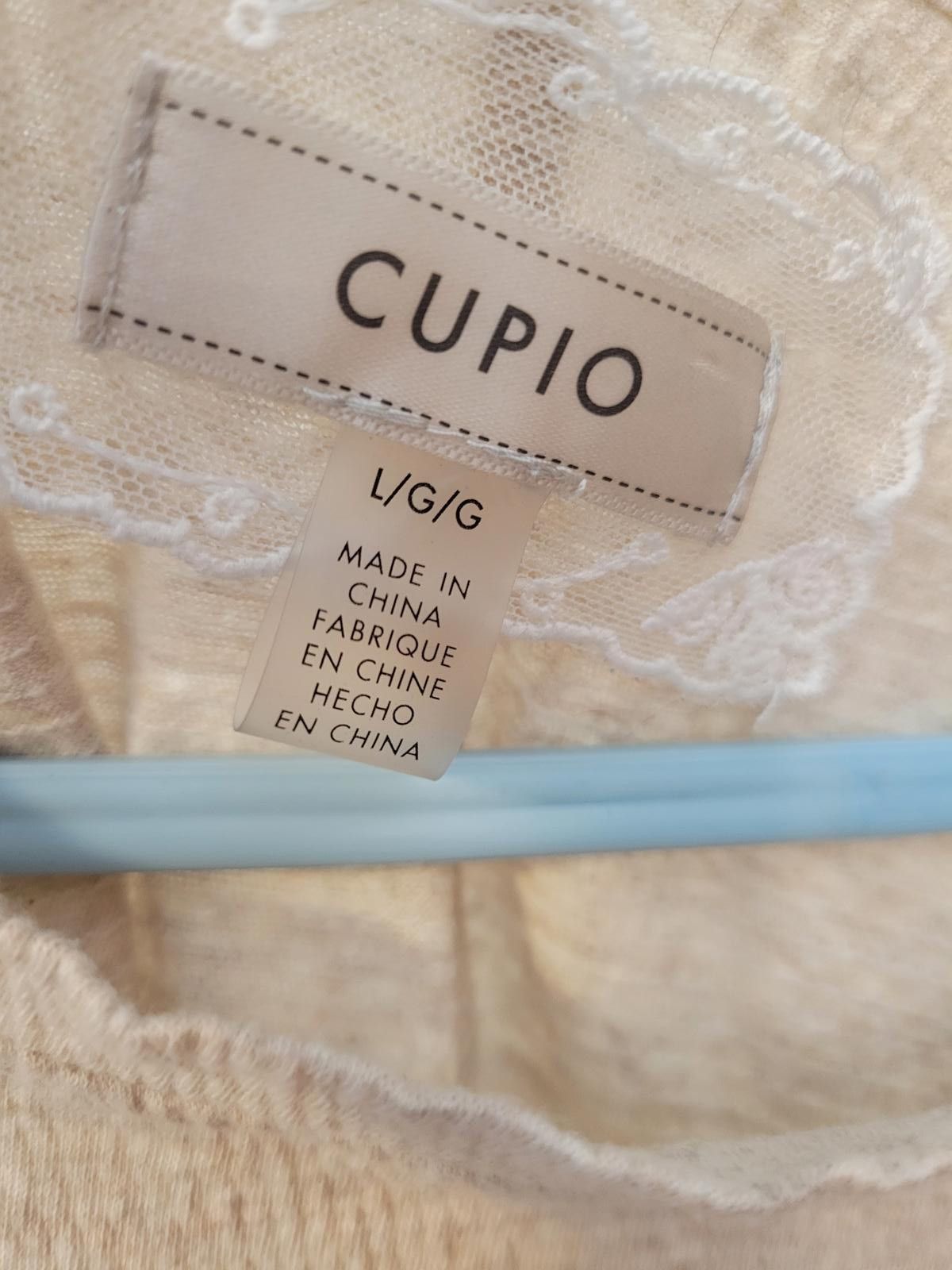 Other Cupio Beige Casual Lightweight Pullover Shirt L/G Size L / US 10 / IT 46 - 3 Thumbnail