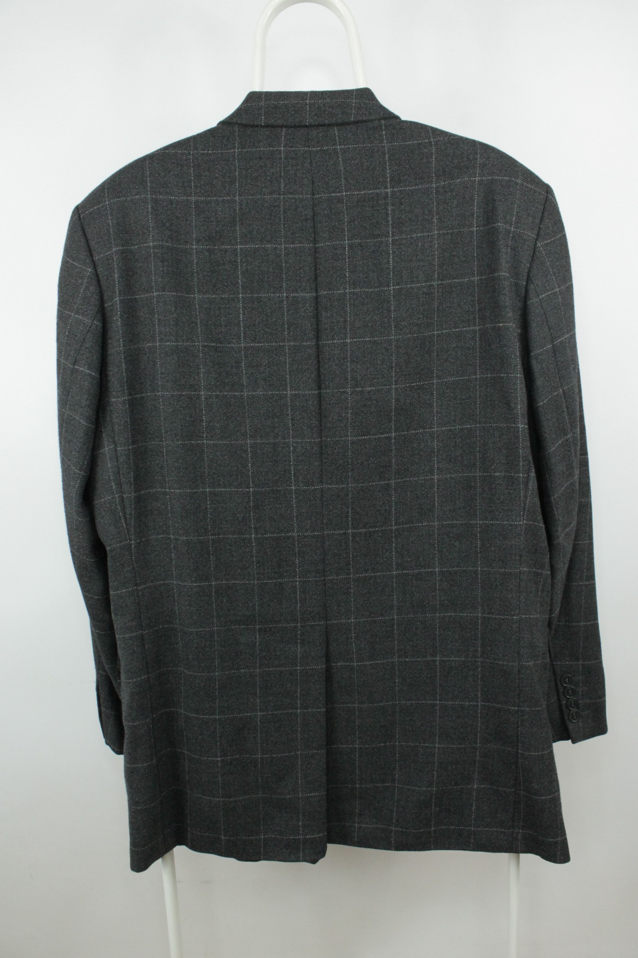 Yves Saint Laurent VTG Yves Saint Laurent Checked Flannel Wool Blazer Jacket Size US L / EU 52-54 / 3 - 7 Thumbnail