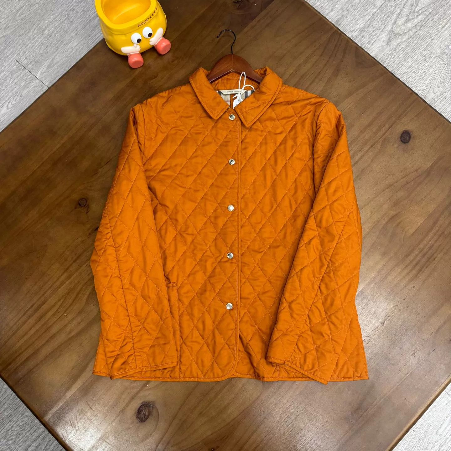 Burberry Burberry Cotton Jacket Orange XL Size XL / US 12-14 / IT 48-50 - 1 Thumbnail