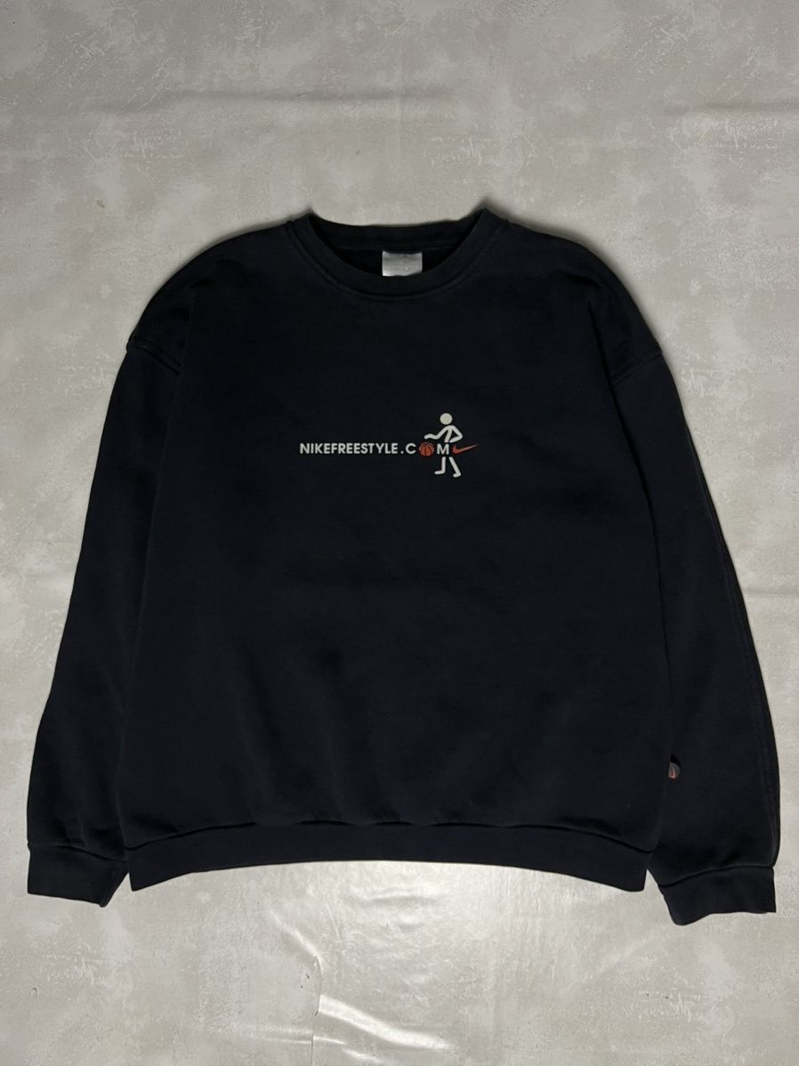 Nike × Vintage Vintage 00s Nike Center Logo Sweatshirt Size US XL / EU 56 / 4 - 1 Thumbnail
