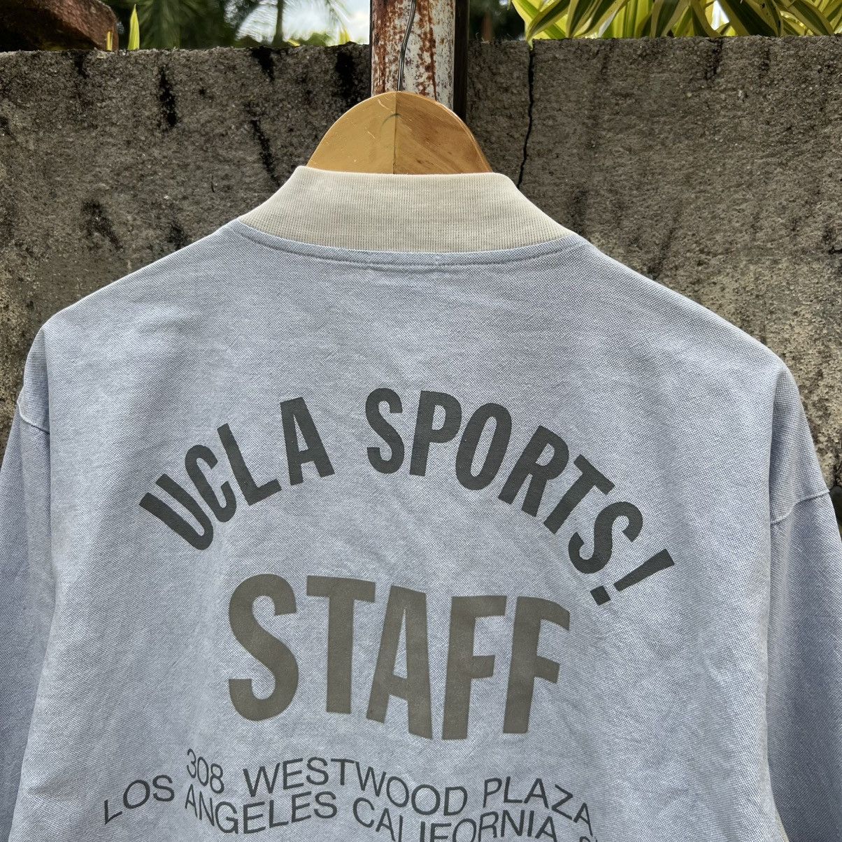 Vintage “VINTAGE” UCLA STAFF DISTRESS ZIP UP BLUE JACKET Size US M / EU 48-50 / 2 - 16 Thumbnail