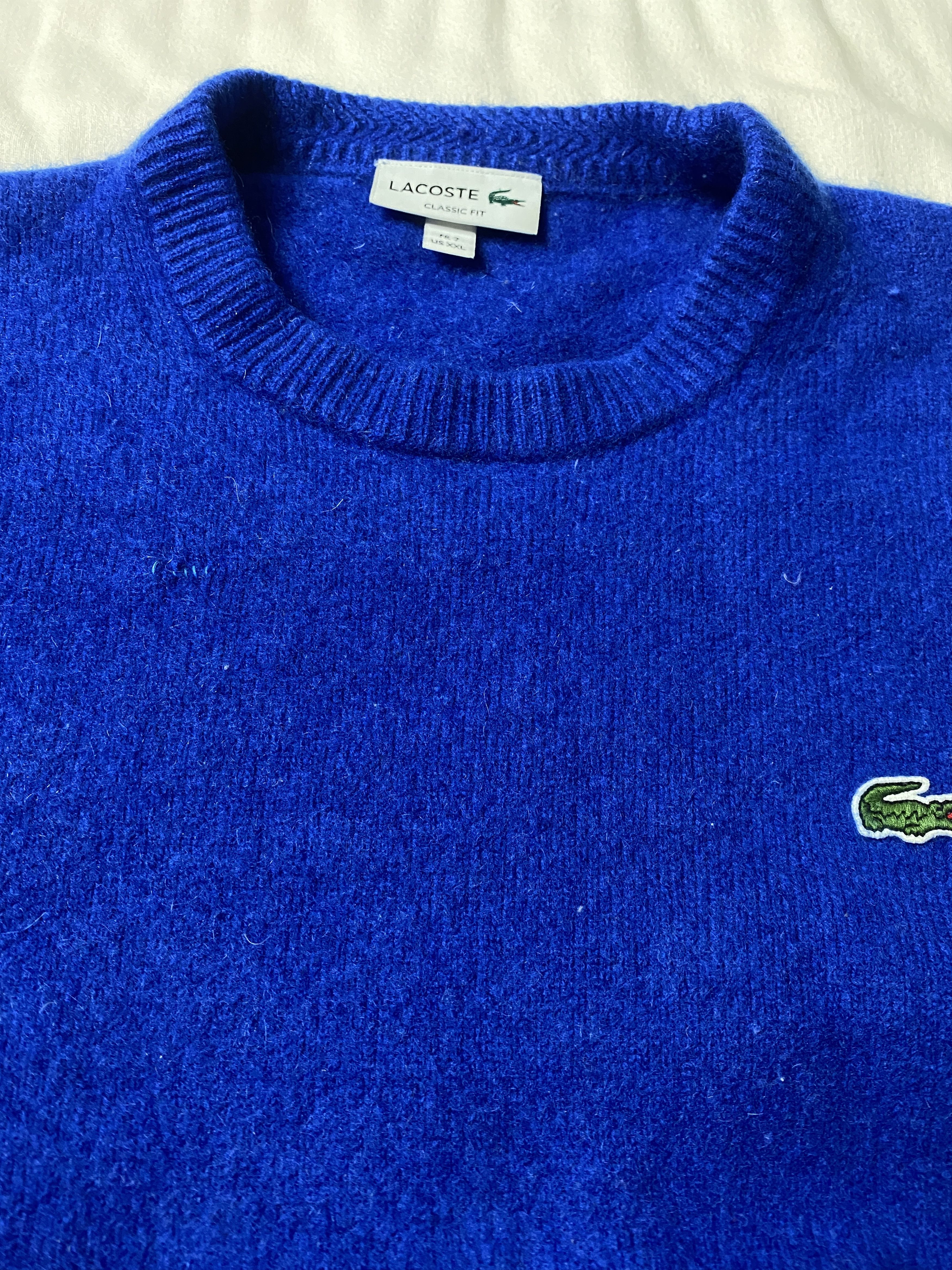 Lacoste small logo cashmere sweater knitwear